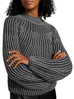 Sasha Graduated Rib Sweater