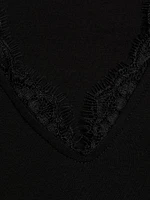 Felicity Lace-Trim V-Neck Top