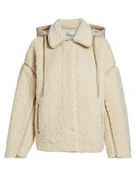 Kyle Faux-Shearling Hooded Jacket