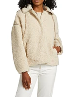 Kyle Faux-Shearling Hooded Jacket