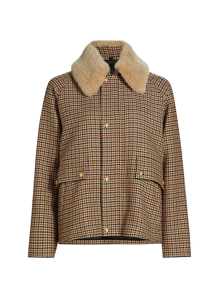 Apolin Check Wool & Cotton-Blend Parka