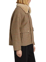 Apolin Check Wool & Cotton-Blend Parka