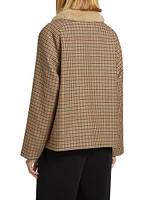 Apolin Check Wool & Cotton-Blend Parka