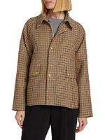 Apolin Check Wool & Cotton-Blend Parka