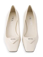 Patent Saffiano Leather Pumps