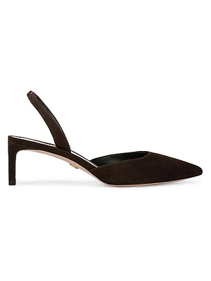 Caroline 50MM Suede Slingback Pumps