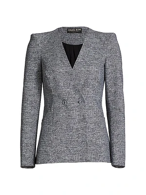 Patipo Structured Tweed Blazer