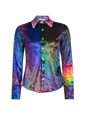 Prism Crushed Velvet Shirt