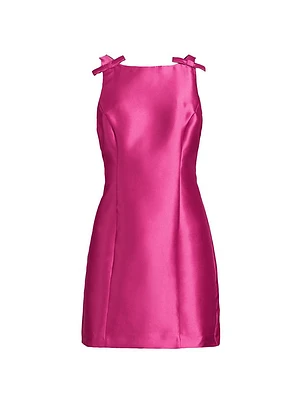 Chesca Satin Bow Minidress