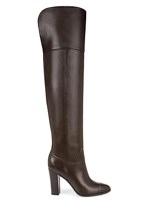 Conrad Leather Over-The-Knee Boots