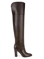 Conrad Leather Over-The-Knee Boots