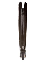 Conrad Leather Over-The-Knee Boots
