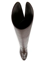 Conrad Leather Over-The-Knee Boots
