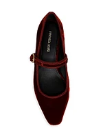 Cade 25MM Velvet Mary Jane Pumps