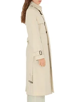 Double-Breasted Belted Trench Coat