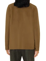 Wool Check Collar Jacket
