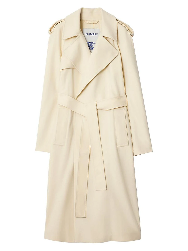 Cashmere Belted Wrap Coat