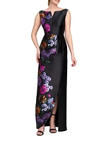 Helene Peony Bouquet Column Gown