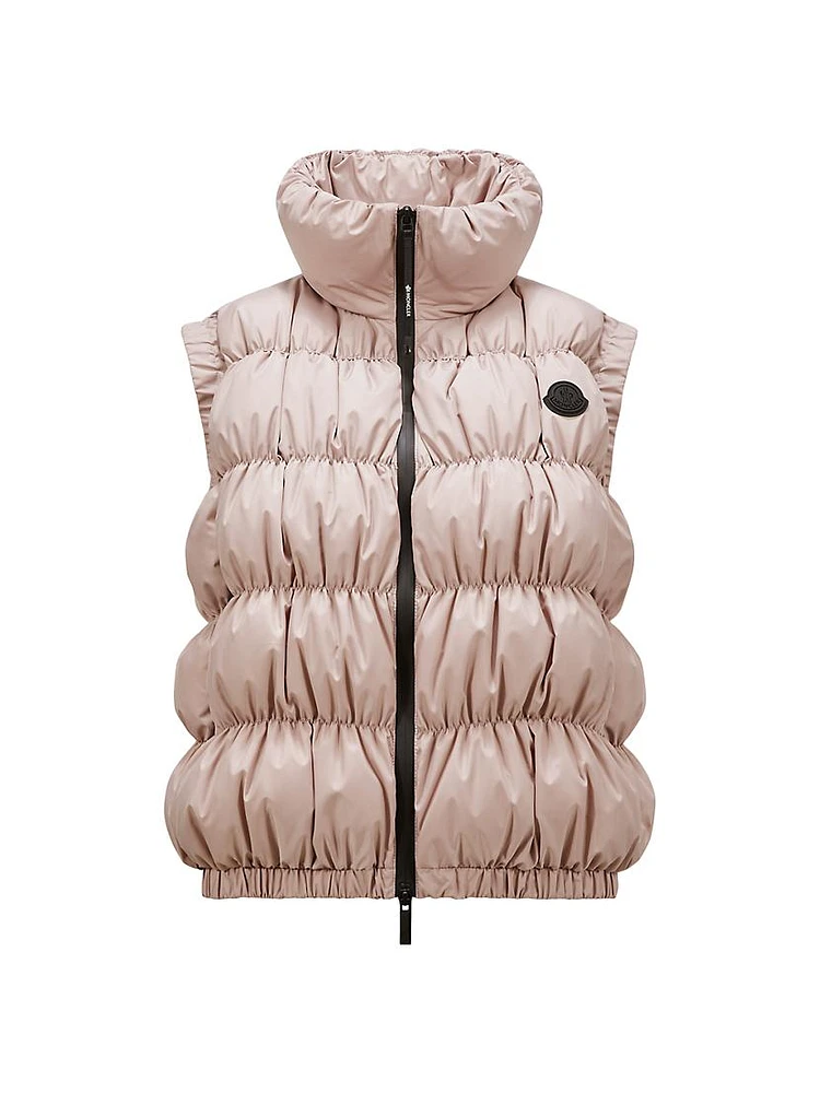 Apriate Rouched Down Vest