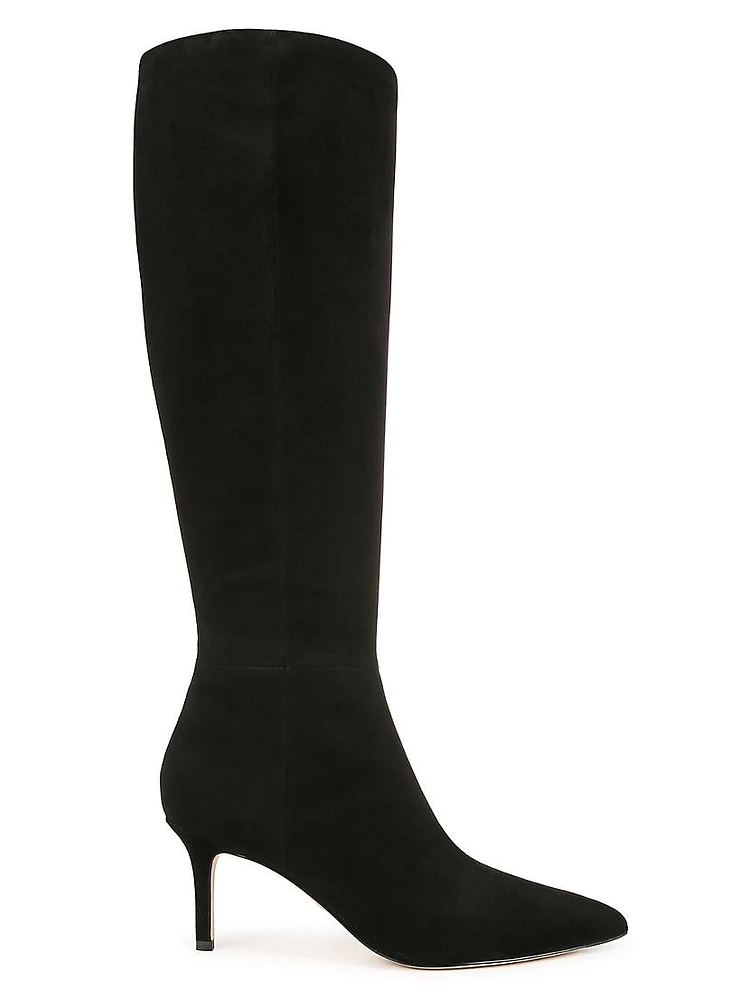 Lisa 70MM Tall-Shaft Wide-Calf Suede Boots