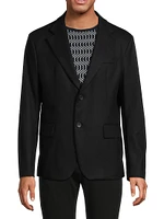 Stretch Wool Zip Insert Jacket