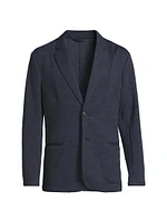 Virgin Wool-Blend Single-Breasted Jacket