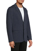 Virgin Wool-Blend Single-Breasted Jacket