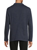 Virgin Wool-Blend Single-Breasted Jacket