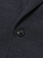 Virgin Wool-Blend Single-Breasted Jacket