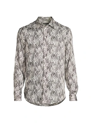 Abstract Printed Sportshirt