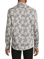 Abstract Printed Sportshirt