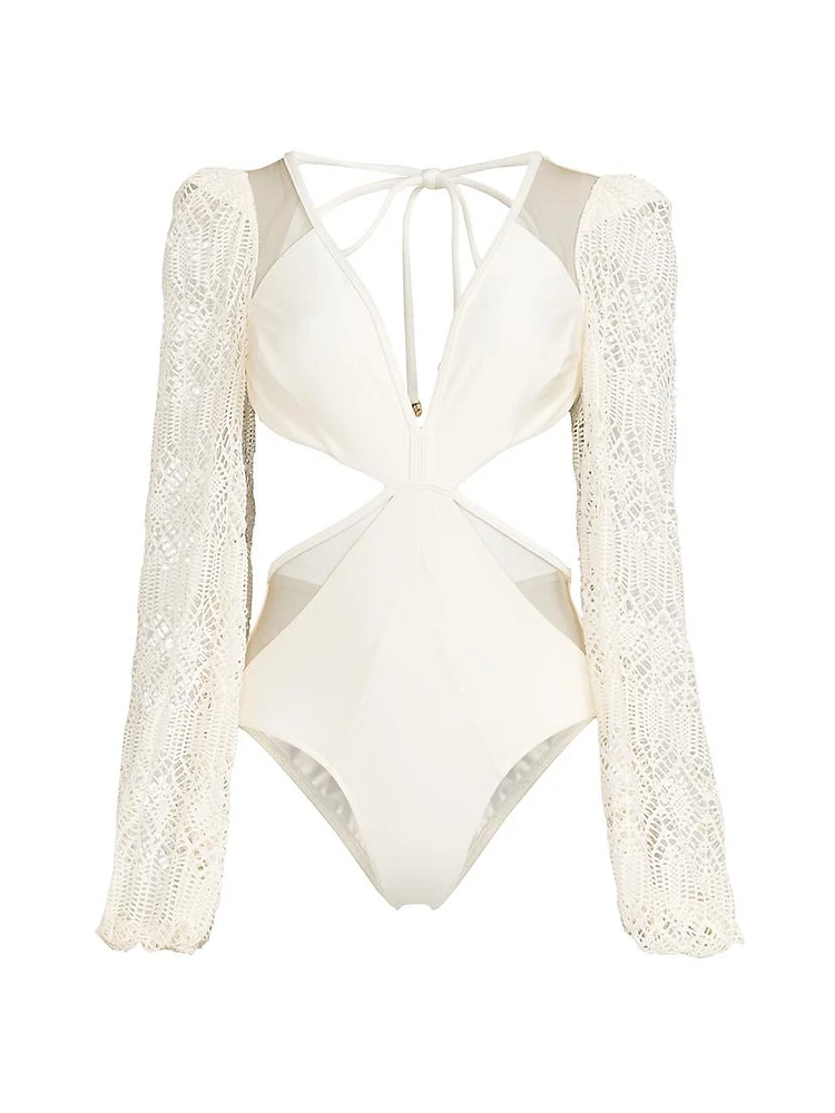 Jersey Sands Knit One-Piece Swimsuit