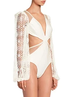 Jersey Sands Knit One-Piece Swimsuit