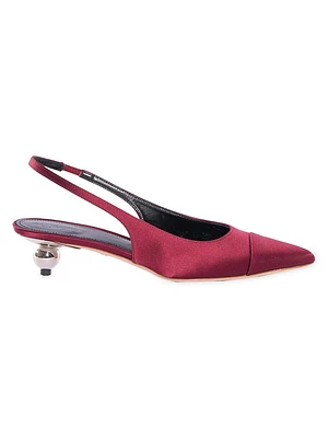 35MM Silk Slingback Pumps