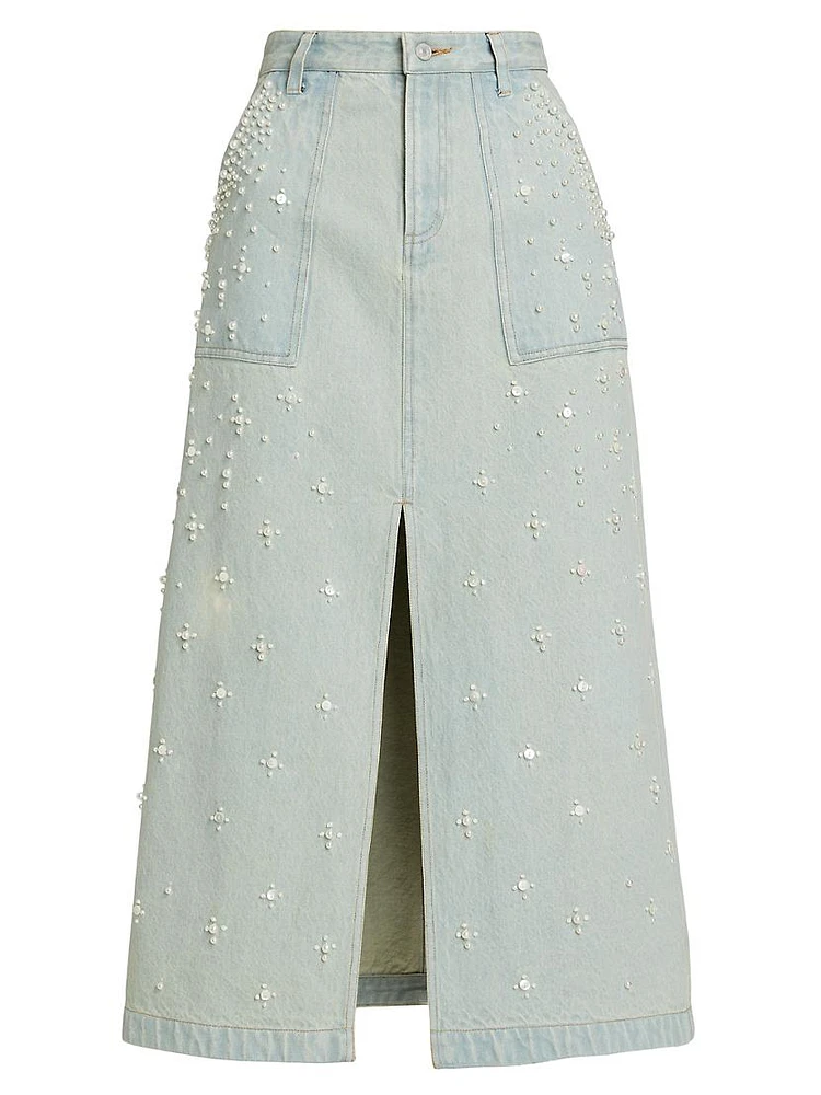 Perlette Denim Skirt
