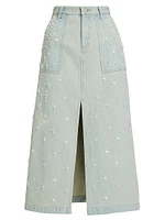 Perlette Denim Skirt