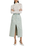 Perlette Denim Skirt