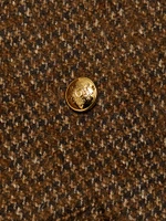 Melanie Houndstooth Wool Crop Jacket
