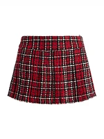 Mera Plaid Pleated Miniskirt