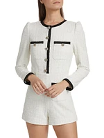 Shiloh Tweed Long-Sleeve Romper