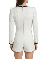 Shiloh Tweed Long-Sleeve Romper