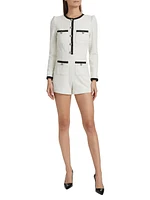 Shiloh Tweed Long-Sleeve Romper