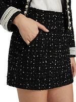 Donald Tweed Mini Skirt