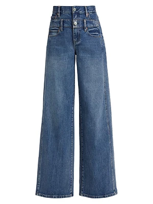 High-Rise Double Waistband Cool Jeans