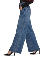 High-Rise Double Waistband Cool Jeans