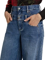 High-Rise Double Waistband Cool Jeans