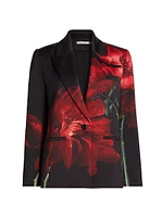 Silas Floral Silk Blazer