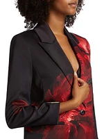 Silas Floral Silk Blazer