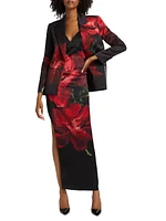 Silas Floral Silk Blazer