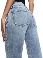 Winslow Mid-Rise Slim-Fit Slit Jeans